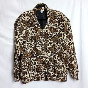 FU DA INTERNATIONAL.. vintage leopard print jacket..